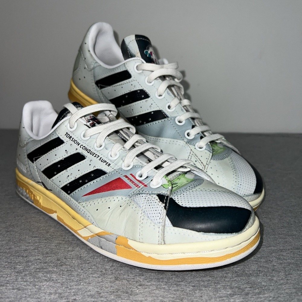 Adidas Raf Simons x Torsion Conquest Stan Smith Trompe L'oeil Mens Shoe Sz 8 - Picture 3 of 16